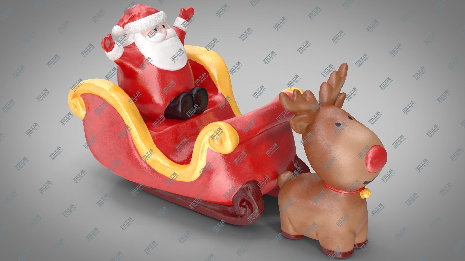 images/goods_img/202105071/Santa Claus with Sleigh Decorative Figurine 2 3D model/1.jpg